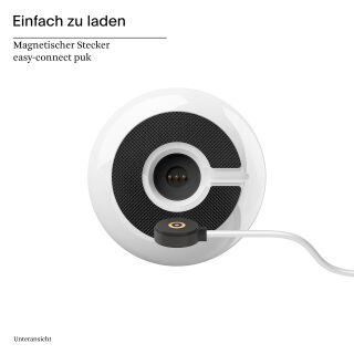 Sigor Akku-Tischleuchte Nucandle 310mm keramikweiß/chrom