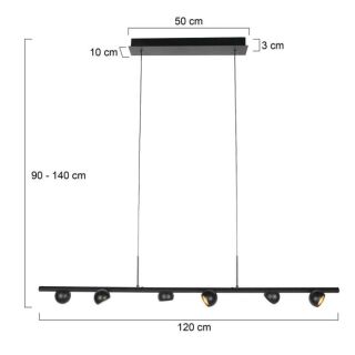 Steinhauer Marcadore Pendelleuchte LED schwarz