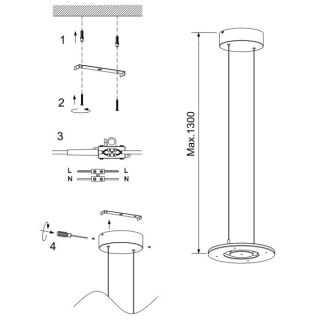Steinhauer Soleil Pendelleuchte schwarz