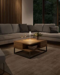 Leonardo Venezia Akku-Tischleuchte sand