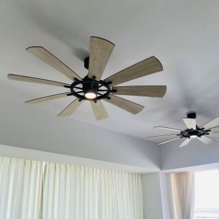 Kichler Deckenventilator Gentry XL 216cm Weathered Zinc