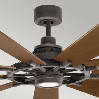 Kichler Deckenventilator Gentry XL 216cm Weathered Zinc