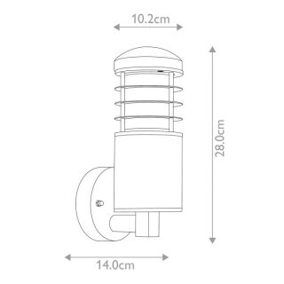 Außenleuchte Wandleuchte Poole Teakholz E27