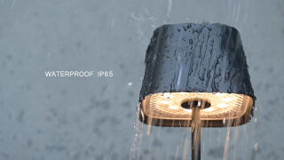 Villeroy & Boch Neapel RC schwarz Akku LED Tischleuchte