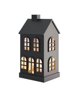 Sompex Dekoleuchte Glamor House schwarz 23cm