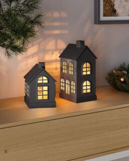 Sompex Dekoleuchte Glamor House schwarz 16cm