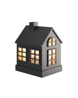 Sompex Dekoleuchte Glamor House schwarz 16cm