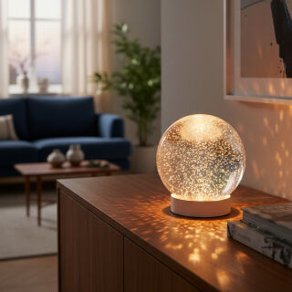 Sompex Dekoleuchte Glamor Bauble 15cm weiß