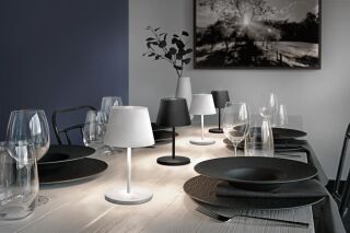 Villeroy & Boch Seoul RC elfenbein ceramic Akku LED Tischleuchte