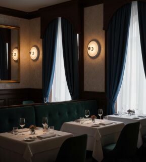 Wand- und Decken-Gipsleuchte Andro Wave weiß