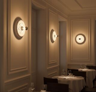 Wand- und Decken-Gipsleuchte Andro Retro weiß