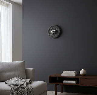 Wand- und Decken-Gipsleuchte Andro Retro weiß