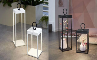 Musterring Grace Akku Laterne LED 2 Stück Kombination frei wählbar