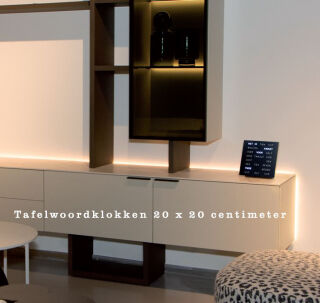 Intertime Wort-Uhr Word 20 wurzeldekor-gold