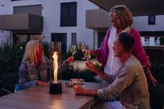 SPIN air 900 Tischfeuer Emaille rot