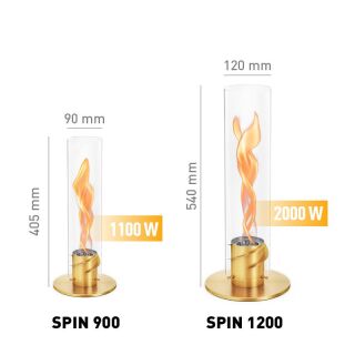 SPIN 1200 Tischfeuer gold