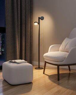 Sompex Ronda Akku-Stehleuchte 2-flg. sand