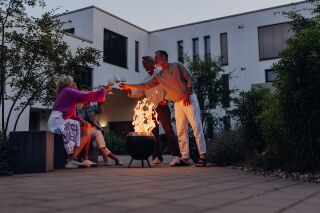 MOON 45 Feuerkorb mit niedrigem Fuß