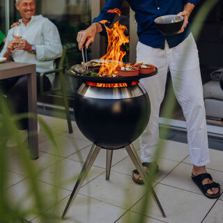 MOON 45 Plancha-Grillset hoch