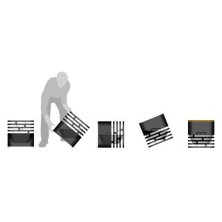 CUBE Feuerkorb schwarz