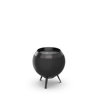MOON 45 all black Feuerkorb mit niedrigem Fuß