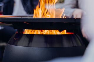 MOON 45 all black Plancha-Grillset niedrig