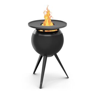 MOON 45 all black Plancha-Grillset hoch