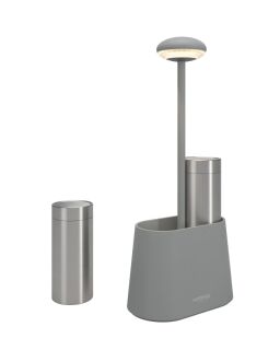 Sompex Heureca Akku-Tischleuchte grau