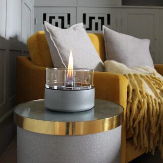 Tenderflame Café 18 Concrete Ceramic Tischfeuer