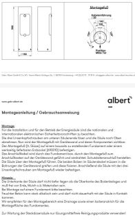 Albert Steckdosensäule abschließbar Typ 4410