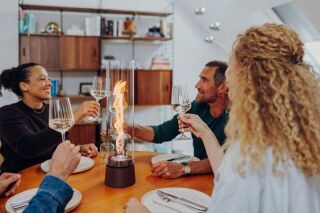 SPIN air 1200 Tischfeuer rostbraun