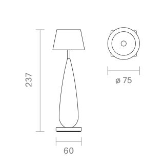Sigor Akku-Tischleuchte Thala keramikweiß/schwarz