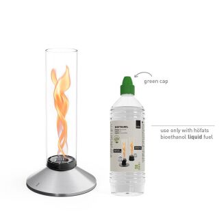 SPIN X 900 Tischfeuer silber