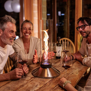 SPIN X 1200 Tischfeuer silber