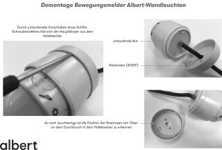 Albert Ersatz-Bewegungsmelder passend für Leuchte Typ 0241