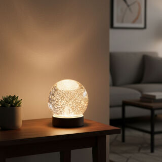 Sompex Dekoleuchte Glamor Bauble 13cm schwarz