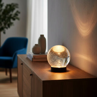 Sompex Dekoleuchte Glamor Bauble 15cm schwarz