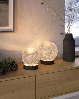 Sompex Dekoleuchte Glamor Bauble 18cm schwarz