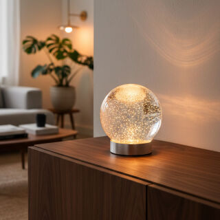 Sompex Dekoleuchte Glamor Bauble 15cm silber