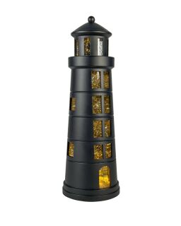 Sompex Dekoleuchte Glamor Lighthouse schwarz