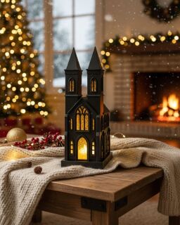 Sompex Dekoleuchte Glamor Church schwarz