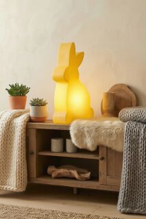 8 Seasons Design Shining Rabbit 50 cm gelb