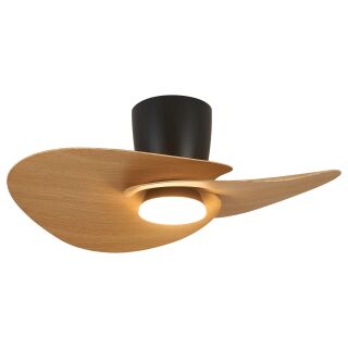 Mantra Nenufar Deckenventilator LED schwarz-holz