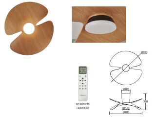 Mantra Ona Deckenventilator LED weiß