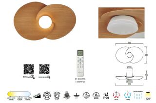 Mantra Ona Deckenventilator LED weiß