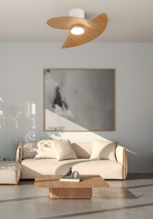 Mantra Ona Deckenventilator LED weiß-holz