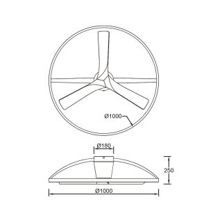 Mantra Nepal II 100 Deckenventilator LED weiß