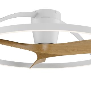 Mantra Nepal II 100 Deckenventilator LED weiß-holz
