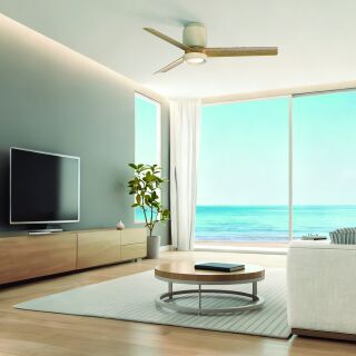 Mantra Ceramica M Deckenventilator LED beige-holz