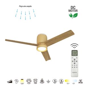 Mantra Ceramica M Deckenventilator LED beige-holz